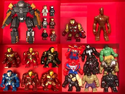 Buy Marvel Compatible Blocks Minifigures Lot Iron Man Hulk Spiderman Groot Goblin • 30£