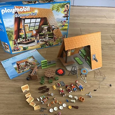 Buy Playmobil Summer Fun Camping Lodge, Adventure House 6887  Preowned • 29.99£