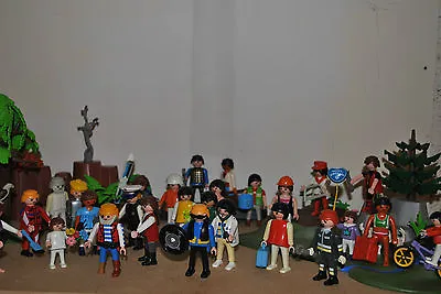 Buy 10 Random Playmobil Figures Men People Children Police Pirates Fire Victorian !! • 14.99£