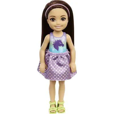 Buy Barbie Club Chelsea Purple Unicorn Top Doll Toy Kids Childrens Toy Mattel • 10.99£