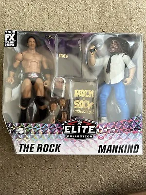 Buy Mattel WWE Elite 2-Pack Mankind & The Rock - Rock And Sock Connection Mick Foley • 70£