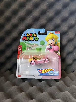 Buy Hot Wheels Character Cars Super Mario #3 Princess Peach 2019 N15/N16 Unopened  • 11.97£