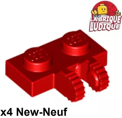 Buy LEGO 4x Flat Hinge Hinge Plate 1x2 Locking Red/Red 60471 NEW • 1.27£
