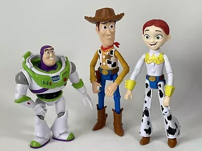 Buy Mattel Toy Story Woody Buzz Jessie 9  Posable Action Figure Bundle Disney Pixar • 14.95£