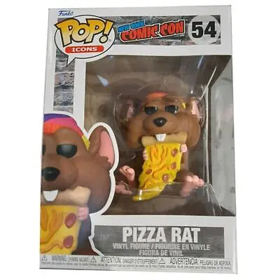 Buy Funko Pop! Icons: New York Comic Con - Pizza Rat Figure Vinyl #54 • 34.95£