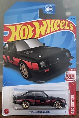 Buy Hot Wheels Ford Escort RS2000 Red Edition US Exclusive 2023 Die-cast • 15.99£