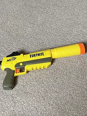 Buy Nerf Fortnite SP-L Dart Shhhh… Gun Blaster Elite Pistol With Silencer Yellow • 5£