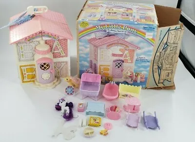Buy Vintage 1985 My Little Pony Lullaby Lullabye  Nursery Play Set Doll House Ponies • 85.04£