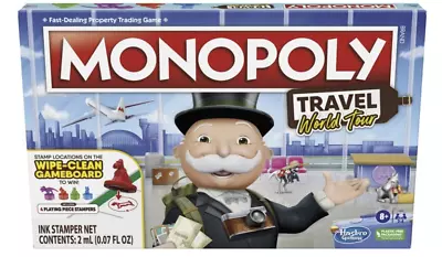 Buy Hasbro Gaming Monopoly Travel World Tour Board Game Age 8+ New And Sealed • 10.99£