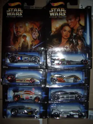 Buy Hot Wheels Star Wars Ultra Rare 8 Car Poster Usa Walmart Exclusive Set Mint.c-10 • 6.35£