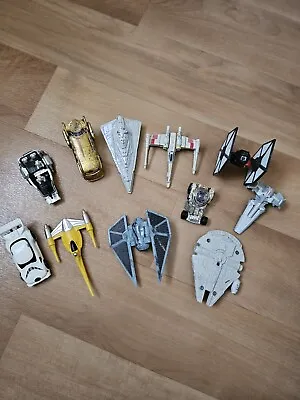 Buy Star Wars Hot Wheels Diecast Ships And Cars X Wing Millennium Falcon • 25£