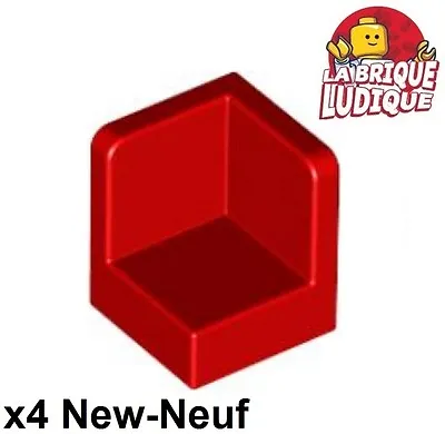 Buy Lego 4x Panel 1x1x1 Corner Red/Red 6231 New • 1.39£