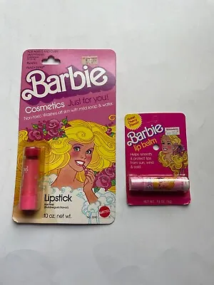 Buy 1980 Barbie * Barbie Cosmetics Lipstick & Lip Balm Mattel * Sealed Package NM/MT • 23.67£