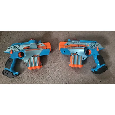 Buy Nerf Lazer Tag Phoenix LTX Blue & Orange 2-Players Laser Blaster Pistol Guns • 72.24£