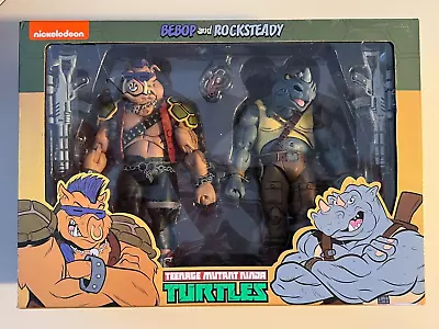 Buy Bebop & Rocksteady Neca TMNT Cartoon Series 2 Pack Turtles: New: Damaged Window! • 41£