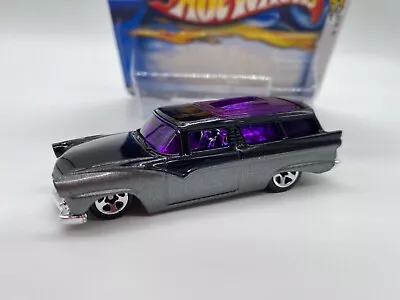 Buy Hotwheels 8 Crate (custom '55 Ford Ranch Wagon) Grey/black #22 For 2003 Opened • 4.65£