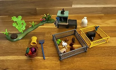 Buy Playmobil  Country Rabbit Hutch Guinea Pig Keeper Play Set Farm • 6£