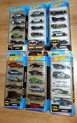 Buy 6x Hot Wheels Batman 5 Packs - 2024 / 2023 / 2022 / 2020 / 2017 / 2016 (SEALED) • 49.99£
