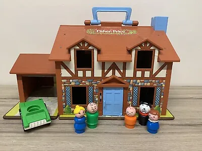 Buy Fisher Price Play House With Figures And Accessories 1980 #952 • 25£