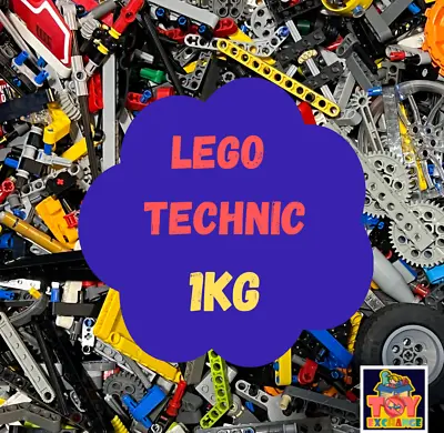 Buy LEGO Technic 1 Kg Bundle - Job Lot Of Beams, Pins, Axles, Gears, Panels, Wheels • 25.99£
