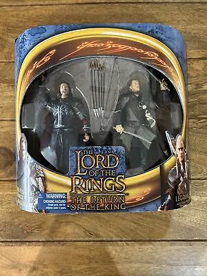 Buy Boxed Lord Of The Rings Aragorn & Legolas Toy Biz Figures Rotk Series 2 Pack • 29.99£