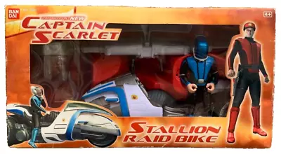 Buy Captain Scarlet Stallion Raid Bike With Captain Blue Figure - New & Sealed • 50£