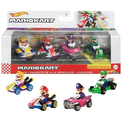 Buy Hot Wheels Mario Kart Diecast 4-Pack Assortment • 34.99£