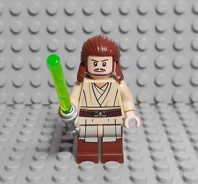 Buy LEGO  Star Wars Qui-Gon Jinn Mini-figure -75169 Sw0810 With Lightsaber VGC • 17.99£