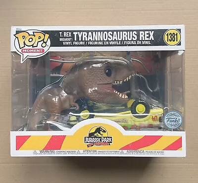 Buy Funko Pop Jurassic Park T-Rex Breakout: Tyrannosaurus Rex #1381 + Free Protector • 69.99£