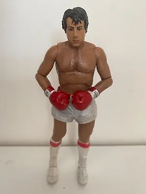 Buy Neca Rocky Balboa Boxing Action Figure Series 1 Pre Fight White & Red Trunks • 54.99£