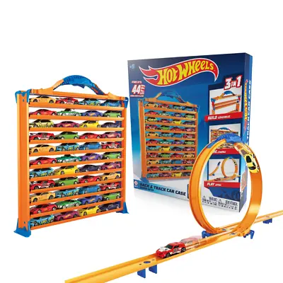 Buy Hot Wheels Rack N' Track Cars Organizer Up To 44 Cars Storage. Cars Not Included • 21.99£