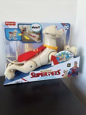 Buy Fisher Price DC League Of Super Pets Rev & Rescue Krypto Toy Figure Children 3+ • 16£
