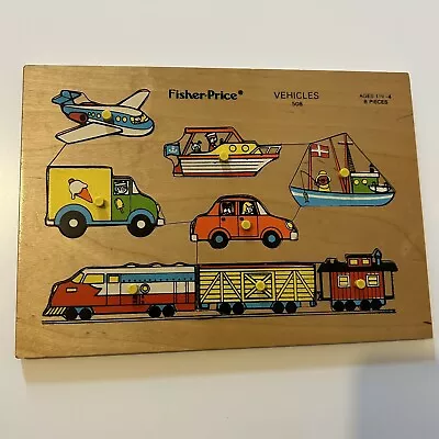 Buy Fisher Price Vintage Wooden Vehicles Jigsaw Puzzle 508 • 14.99£