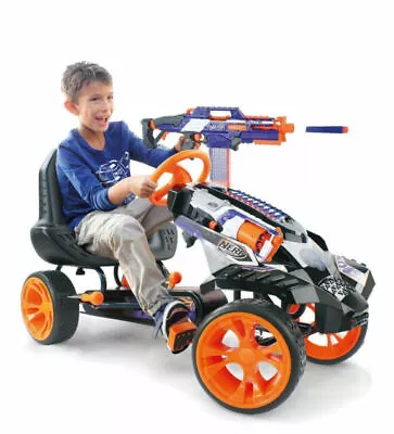 Buy Nerf Gun Battle Racer Pedal Go Kart Ride On Kids Age 4 - 10 Years Outdoor Toy • 270.99£