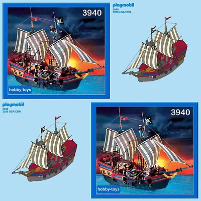 Buy ** PLAYMOBIL ** PIRATE SHIP 3940 3936 3286 * Spares * SPARE PARTS SERVICE * • 1.79£
