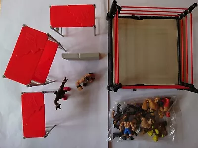 Buy WWE Mattel Rumblers Scaffold Smash, Ring & Spare Mini Action Figures.. • 0.99£
