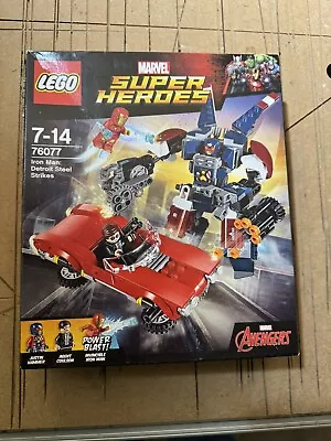 Buy LEGO Marvel Super Heroes 76077 Iron Man: Detroit Steel Strikes New & Sealed • 65£
