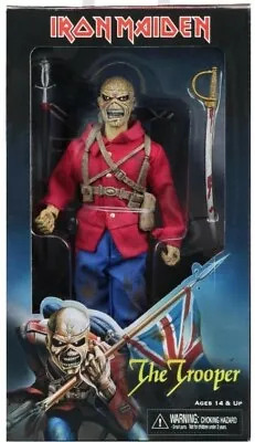 Buy Iron Maiden The Trooper Union Jack Eddie 8  20cm Clothed Action Figure NECA • 51.34£