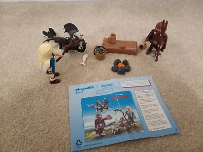 Buy Playmobil Playset 70040 How To Train Your Dragon Baby Nightlight Astrid Figures • 10£