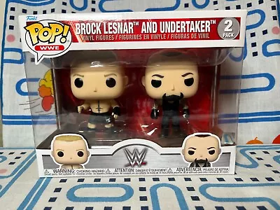 Buy Funko POP! Vinyl  2 Pack WWE Brock Lesnar & Undertaker Figures New • 17.99£