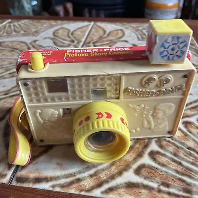 Buy Vintage Fisher-Price Picture Story Camera 1967 Toy - Wooden W/ Plastic Accents • 8.09£