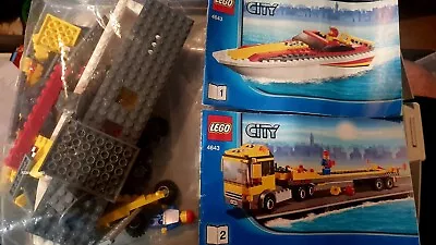 Buy Lego City: Powerboat Transporter (4643) 100% Complete, Instructions • 14.99£