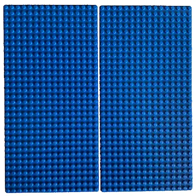 Buy LEGO 16 X 32 (Half) Blue Base Plates 2748 X 2 - Brand New • 13.75£