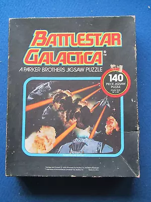 Buy Vintage Parker Bros. Jigsaw Puzzle ' Battlestar Galactica - Interstellar Battle • 6.95£