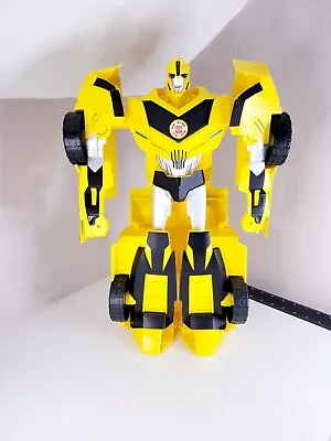 Buy 2014 HASBRO TRANSFORMERS Robots In Disguise 20” Super Large Bumblebee Figure Car • 13.99£