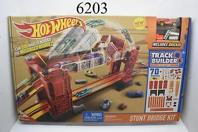 Buy Hot Wheels Track Builder Stunt Bridge Kit Motorized 70+ Pieces Mattel NEW SEALED • 52.21£