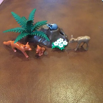 Buy Playmobil Wildlife Set: Woodland Animals - Foxes, Deer, Badger • 9.99£