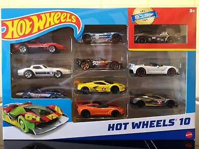 Buy Hot Wheels 54886 10 Car Pack Custom Corvette Set • 24.95£