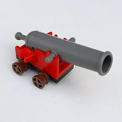 Buy LEGO Vintage/Classic Pirates Red Cannon W Brown Wheels 4623 2527 2539 [c] • 10.95£