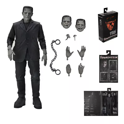 Buy Universal Monsters - Frankenstein NECA Ultimate Action Figure (Black & White) • 35.99£
